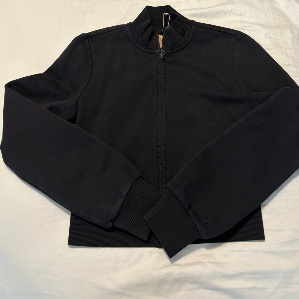 NWT Skims XS Boyfriend Fleece Track Jacket